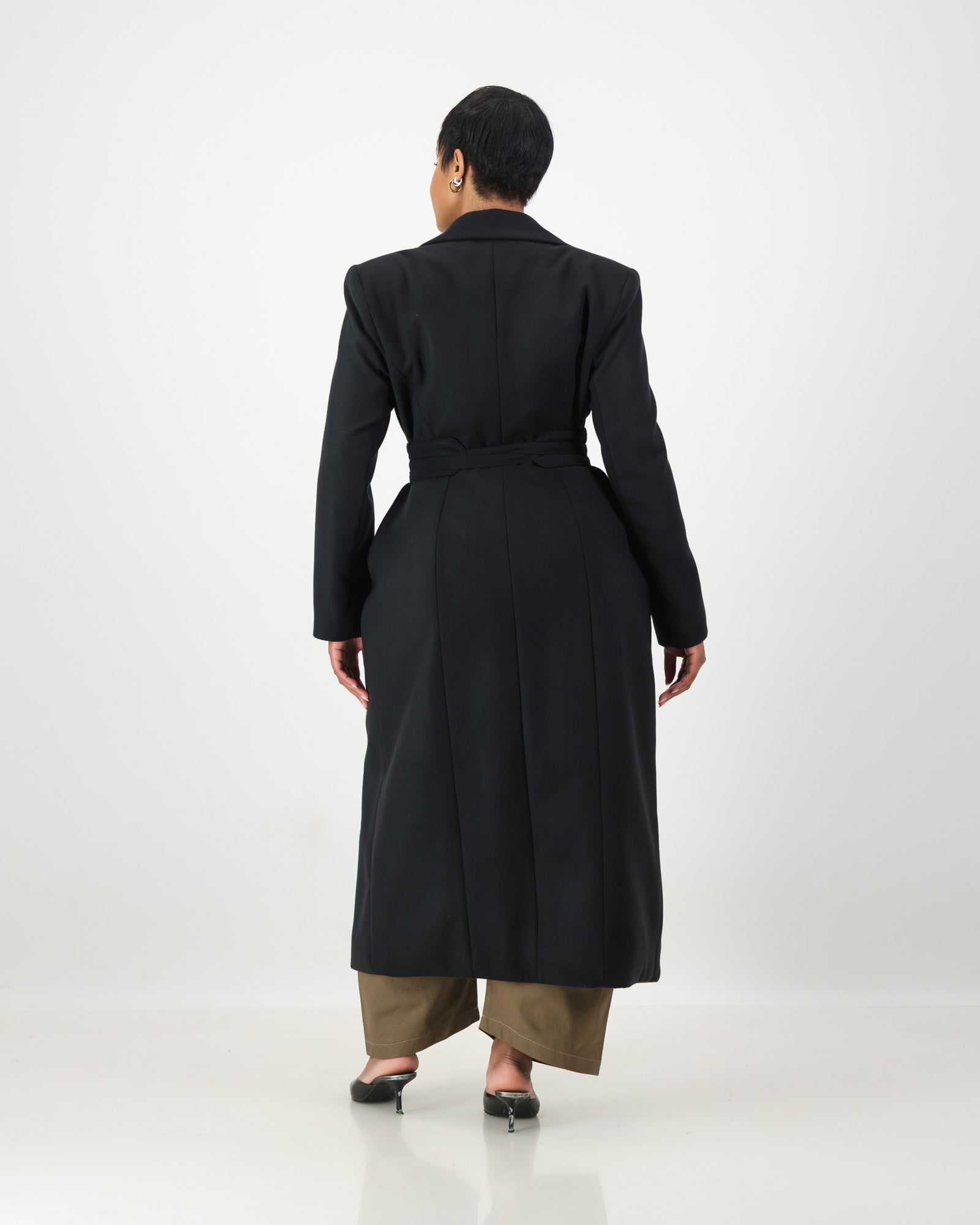 Sculpture Coat - Black