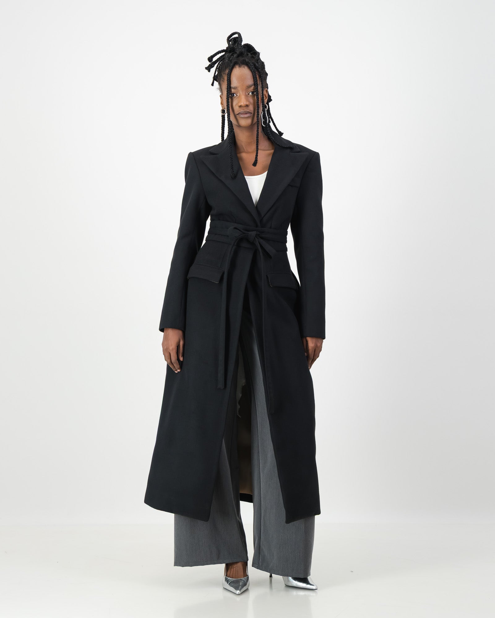 Sculpture Coat - Black