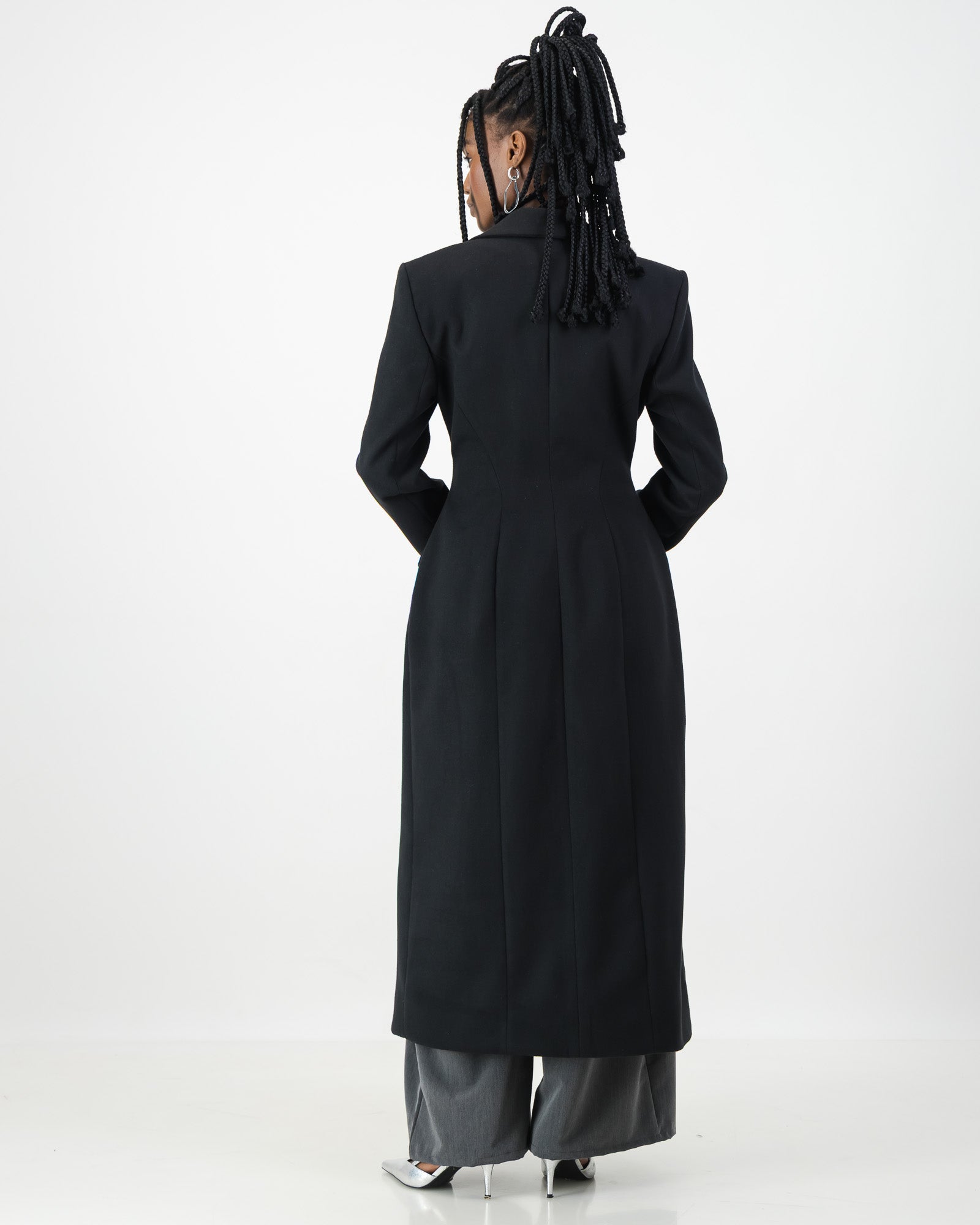 Sculpture Coat - Black