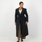 Sculpture Coat - Black