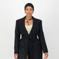 Sculpture Coat - Black