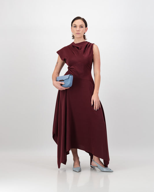 Thelma Dress - Burgundy