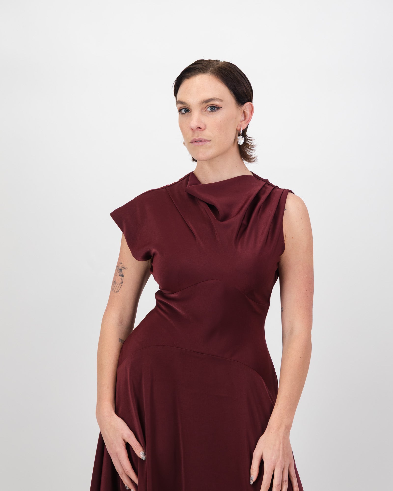 Thelma Dress - Burgundy