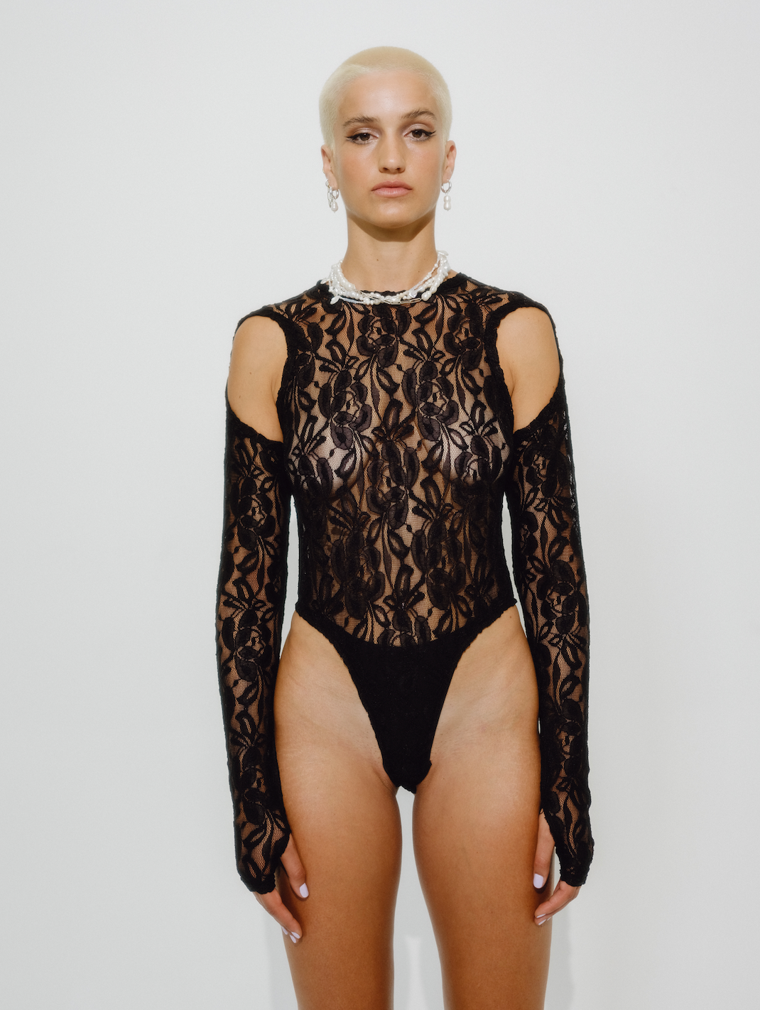 Speedo Bodysuit - Black Lace